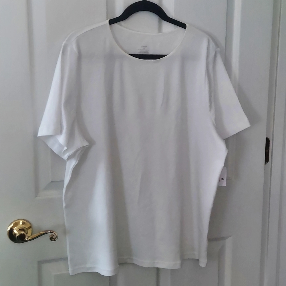 NWT C J Banks Satin Trim Shirt